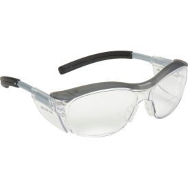 3M 3M„¢ NUVO„¢ Reader Safety Glasses, Clear Lens, Gray Frame, 1.5 Diopter 7000052797